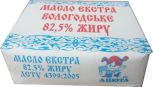 Масло экстра 82,5% вологодское ТМ Анюта пачка 0,2 кг Заречненского молокозавода