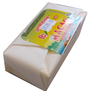 Масло вологодское в пергаменте 0,25 кг ТМ Заречненский молокозавод- предложение для тех, кто ищет поставщика масла сливочного!