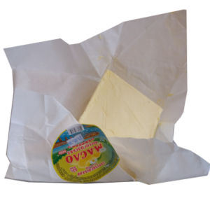 Масло сливочное экстра 83% вологодское в пергаменте ТМ Заречненский молокозавод открытый брикет 0,5 кг